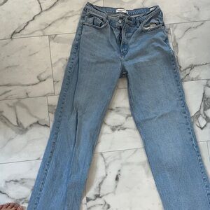 Abercrombie & Fitch Light Wash Straight-Leg Jeans